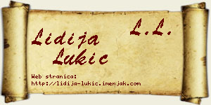 Lidija Lukić vizit kartica
